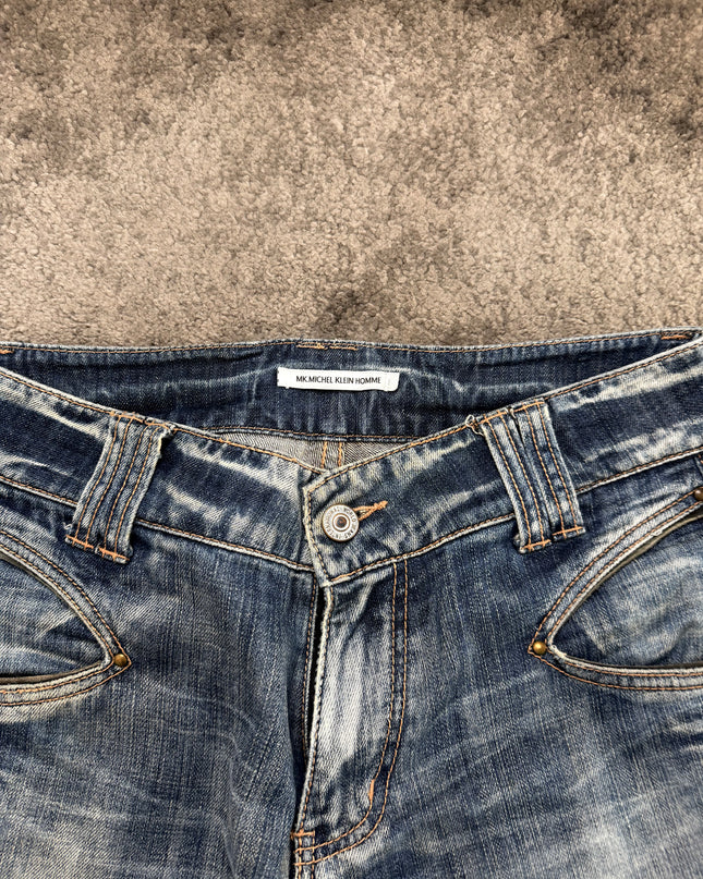MICHEL KLEIN "SILVER FADE" DENIM