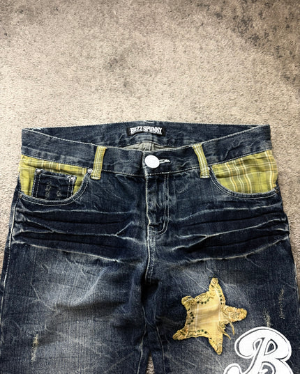 BUZZ SPUNKY "DISTRESSED PATCH" DENIM