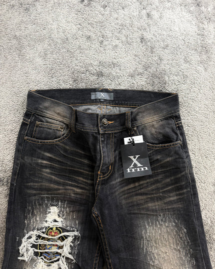 XFRM "DISTRESSED CREST" DENIM (M)