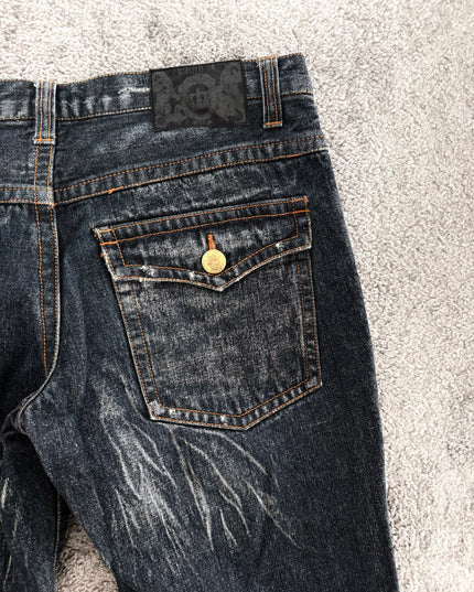 LOWBOX "SCRATCH FLARE" DENIM (M)