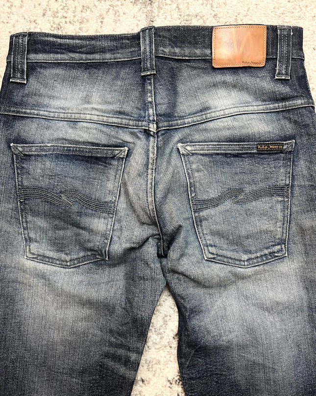 NUDIE JEANS "DEAD SOUL INDIGO" SLIM FIT DENIM