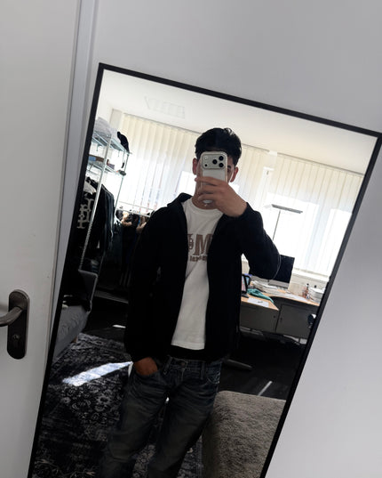 BOUNTY HUNTER "MIDNIGHT SCRIPT" ZIP HOODIE (S-M)