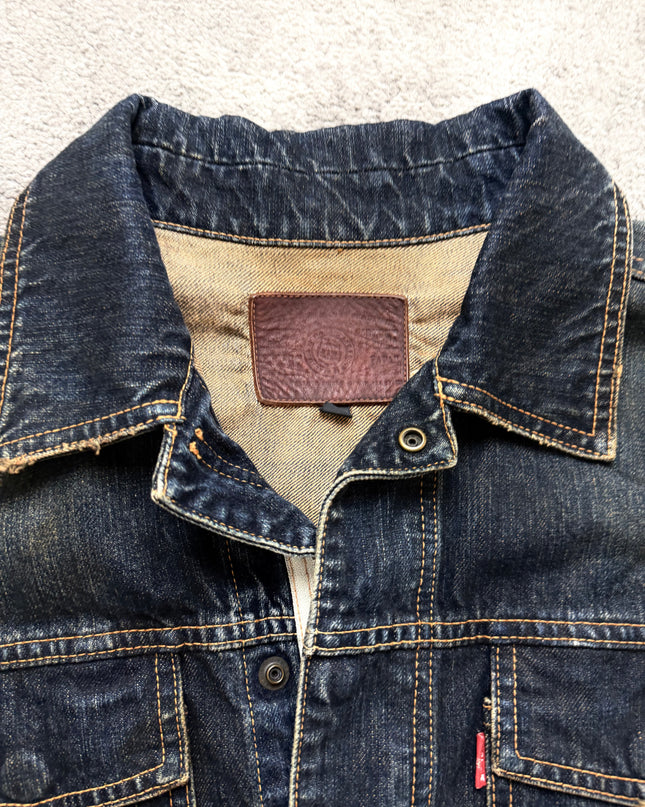VICTIM "RAW INDIGO" DENIM JACKET (M)
