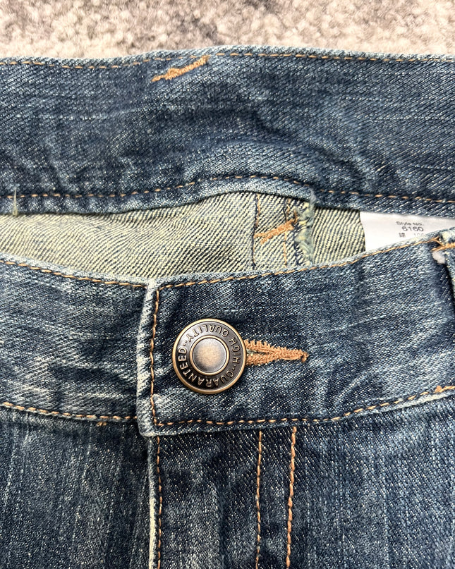 91 "SHATTER EFFECT INDIGO" DENIM