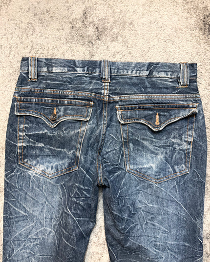 NYLAUS "SHATTERED INDIGO" DENIM