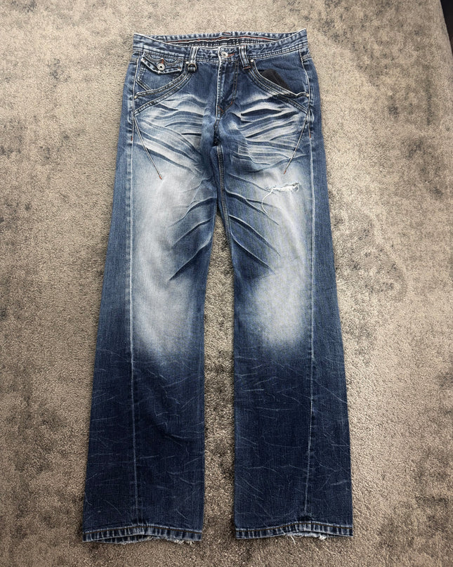 NICOLE CLUB "GHOST FADE UTILITY" DENIM (S-M)