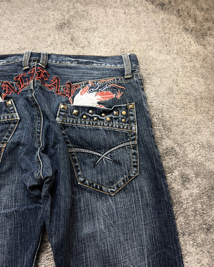 ANTI-LABEL "DISTRESSED" DENIM