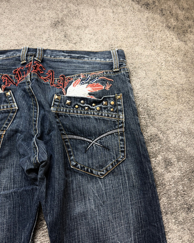 ANTI-LABEL "DISTRESSED" DENIM