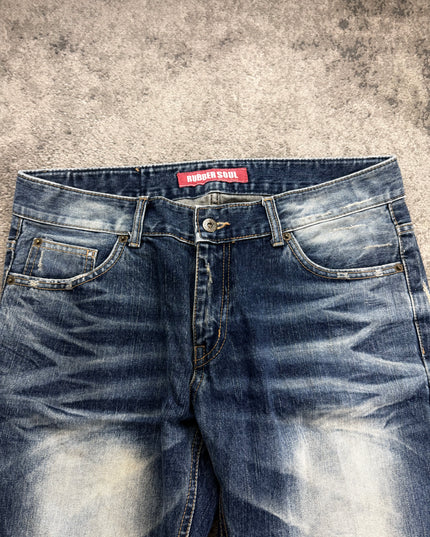 RUBBERSOUL "VINTAGE FADE" DENIM (M)