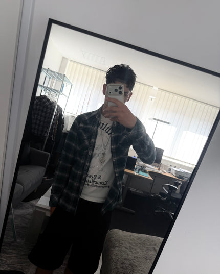 GILEVANS "OCEAN STATIC" FLANNEL (M)