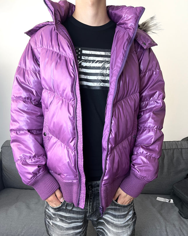 PREMIUM "PURPLE STATIC" PUFFER