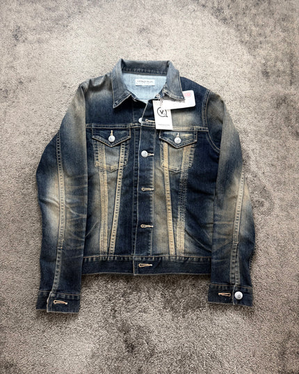 VANQUISH "CONTRAST FADE 2" DENIM JACKET (S)