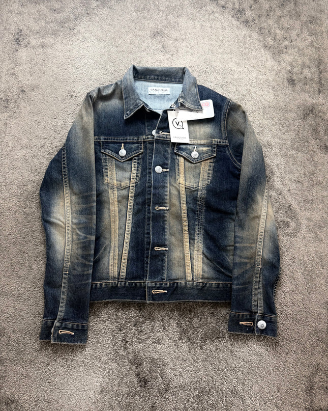 VANQUISH "CONTRAST FADE 2" DENIM JACKET (S)