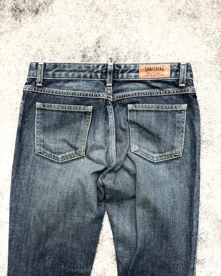 SOMETHING EDWIN "WASHED FLARE" DENIM