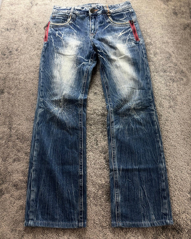 BLOW BY BLUE "DISTRESSED INDIGO" DENIM (S-M)