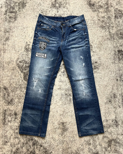 RUSS-K RAW PATCH JEANS