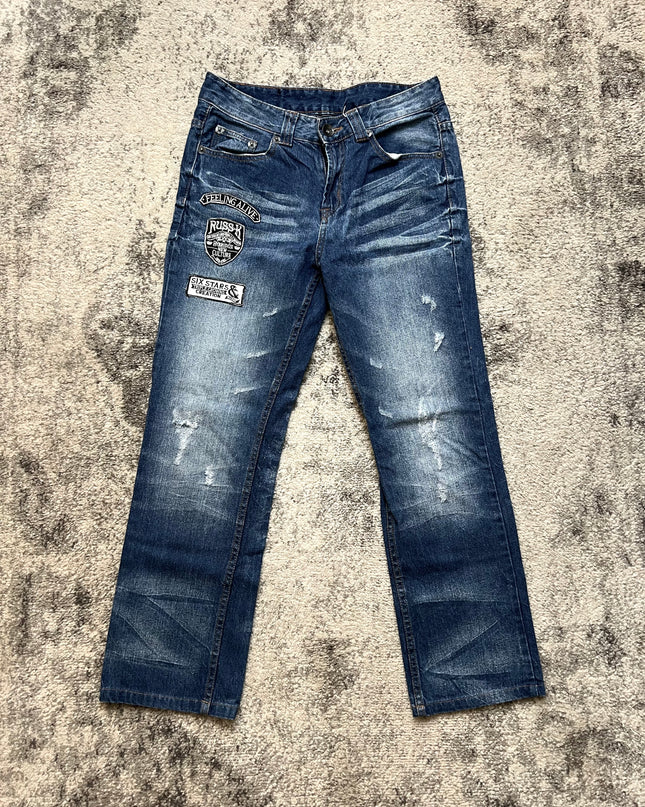RUSS-K RAW PATCH JEANS