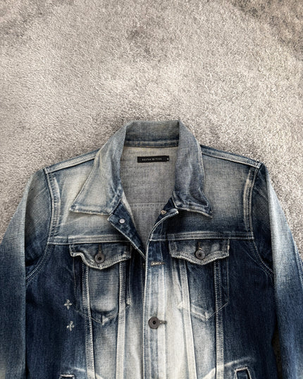 FUGA "ASH FADE RIDER" DENIM JACKET (S)