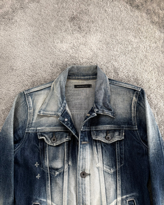 FUGA "ASH FADE RIDER" DENIM JACKET (S)