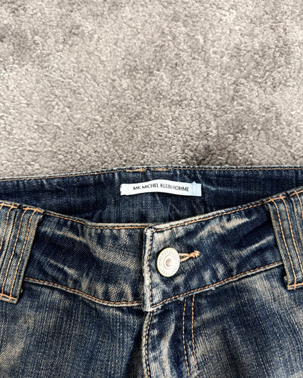 MICHEL KLEIN "SHADOW FLARE" DENIM (S-M)