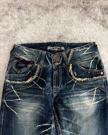RED PEPPER "TRIBAL SCRATCH CODE" DENIM