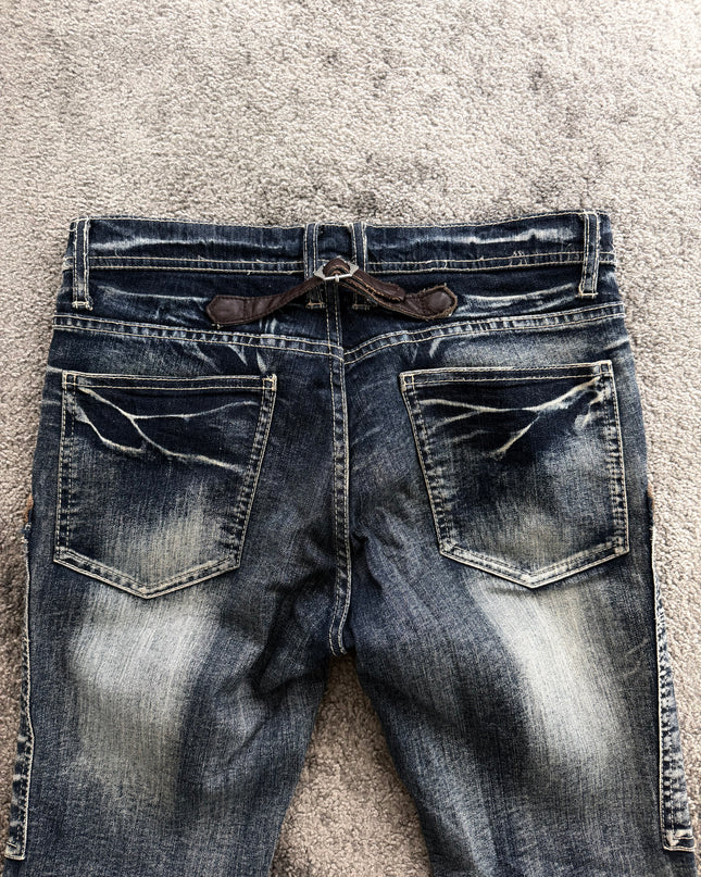 MICHEL KLEIN "CROSSFADE CARGO" DENIM (S)