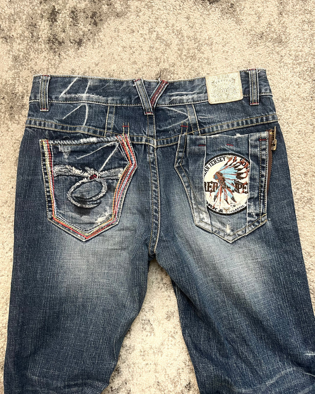 RED PEPPER "JERSEY TEARS" DENIM
