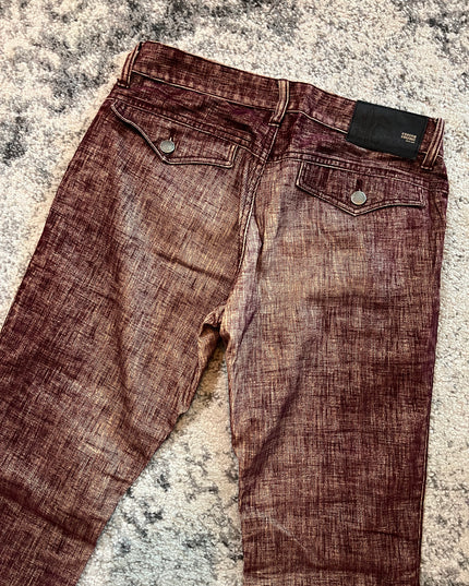 Custom Culture Red Japanese Flared Denim