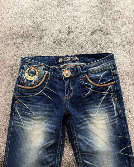 RED PEPPER "SUNBURST FADE" DENIM (S-M)