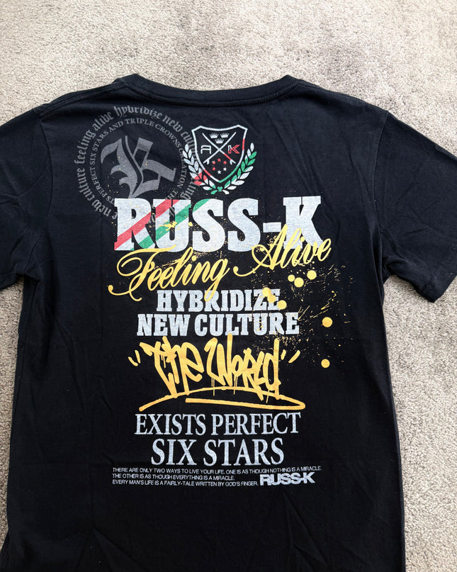 RUSS K "FEELING ALIVE" TEE (M)