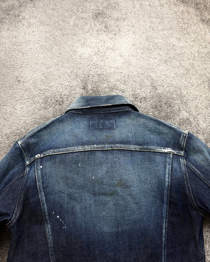 VANQUISH "PAINTED SHADOW" DENIM JACKET (M)