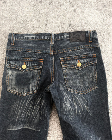 LOWBOX "SCRATCH FLARE" DENIM (M)
