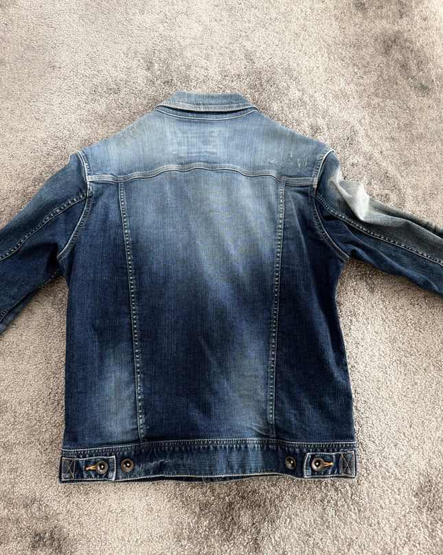JACKROSE "MIDNIGHT FADE 2" DENIM JACKET (S-M)