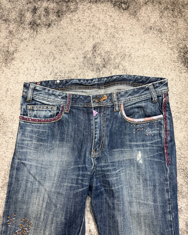 MENS BIG "FADED NOISE" DENIM