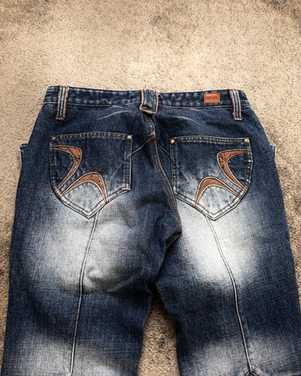 NICOLE CLUB "DISTORTED FADE" DENIM