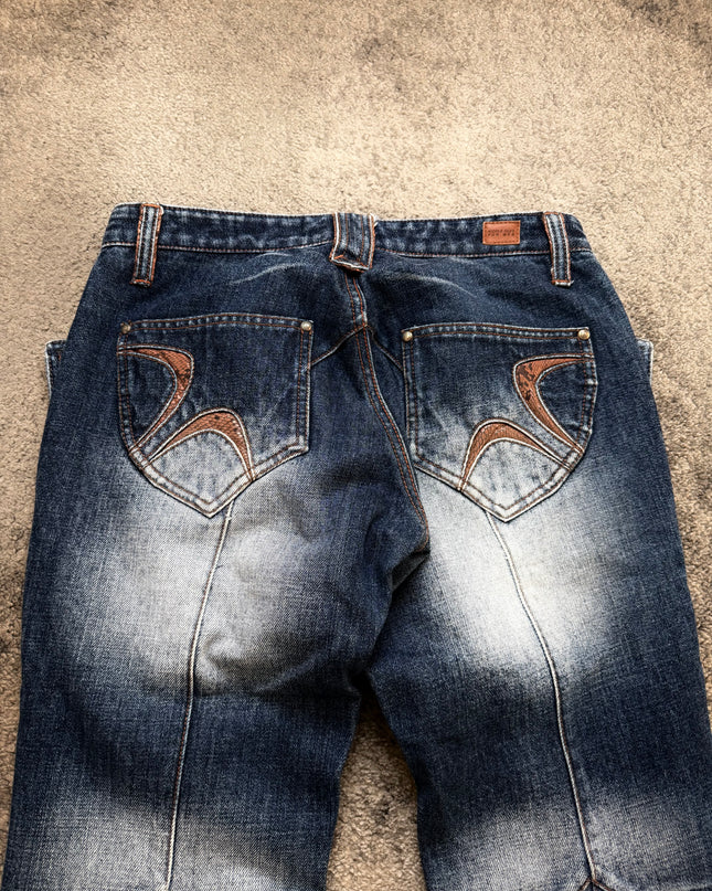 NICOLE CLUB "DISTORTED FADE" DENIM