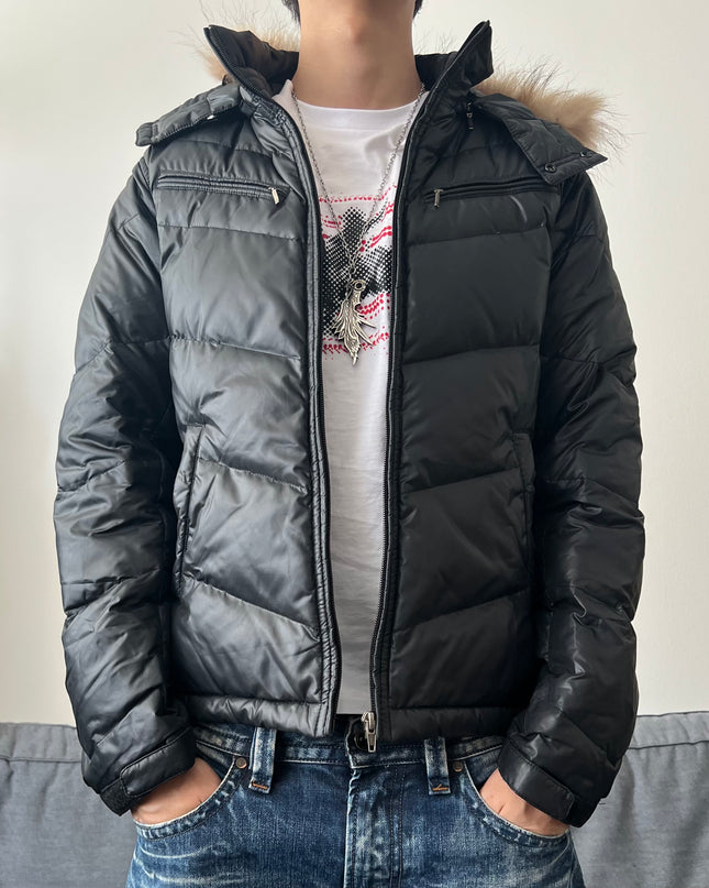 HITMAKER "BLACK PADDED" FUR PUFFER