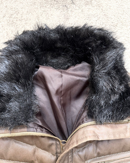 ABAHOUSE "BROWN SHADOWLINE" PUFFER