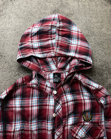 RUSS K "CRIMSON COLLEGE" FLANNEL (M)