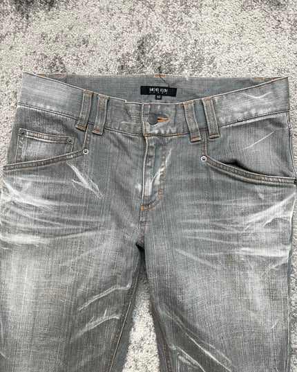 MICHEL KLEIN "SILVER STATIC" DENIM