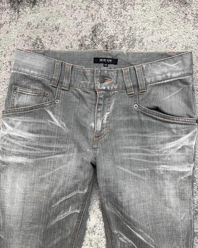 MICHEL KLEIN "SILVER STATIC" DENIM