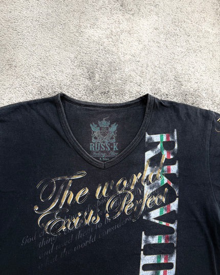 RUSS K "ROYAL CREST" TEE (S-M)