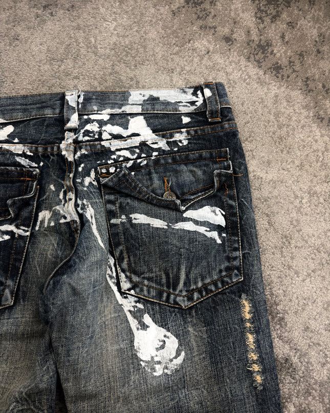 KUI "DESTROYED VINTAGE WASH" DENIM (S-M)