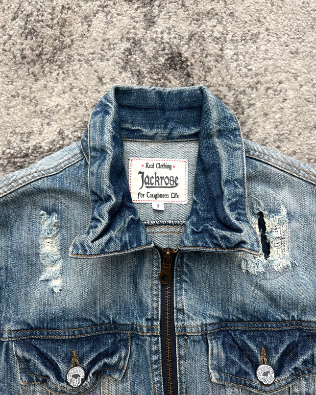 JACKROSE DISTRESSED DENIM JACKET