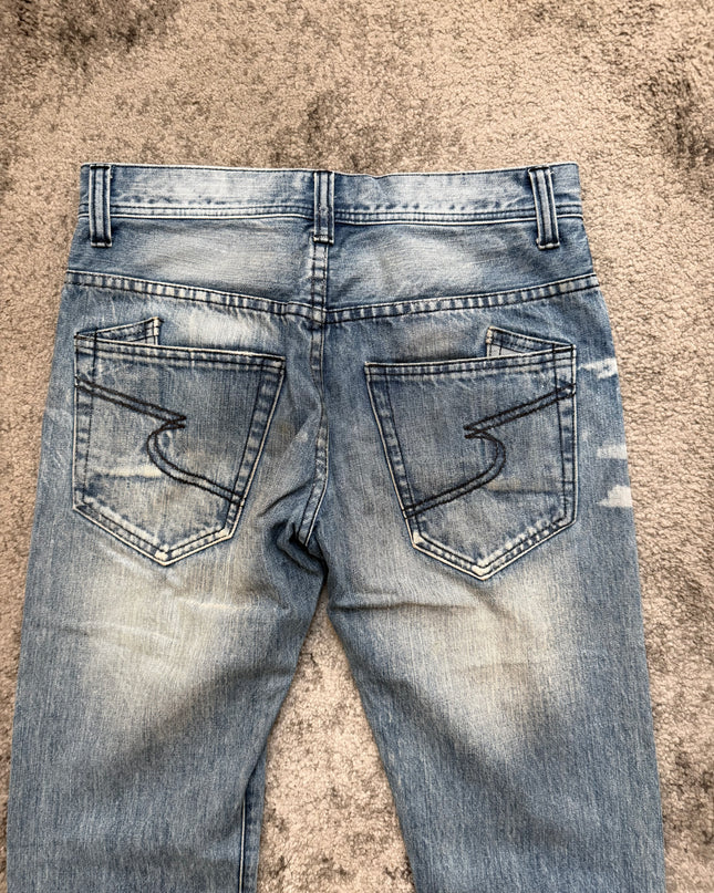 SEMANTIC DESIGN "BLUELIGHT FRACTURE" DENIM