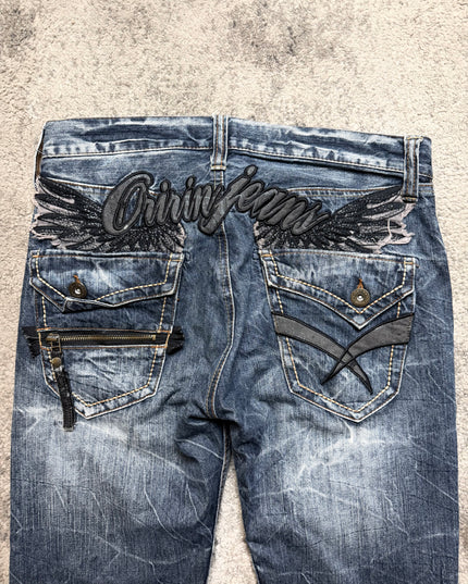 ORIRIN "CRACKED INDIGO" DENIM