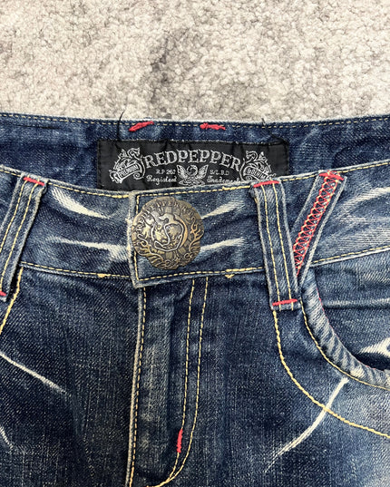 RED PEPPER "SHADOW BURN" DENIM