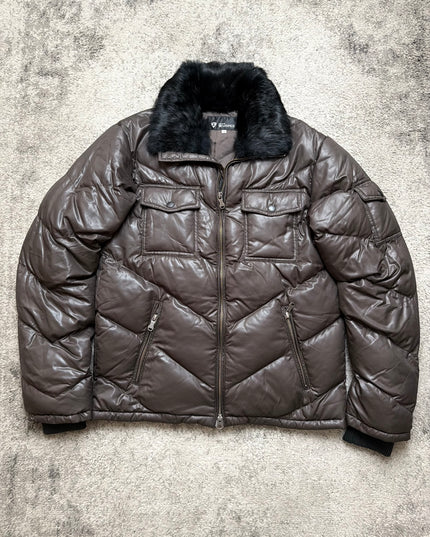 TAKEO KIKUCHI "FAUX FUR" PUFFER