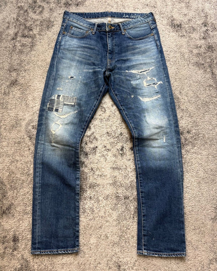 LA SELVA "PATCHWORK GHOST BLUES" DENIM