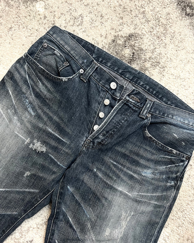 TAKEO KIKUCHI ARCHIVE DISTRESSED DENIM